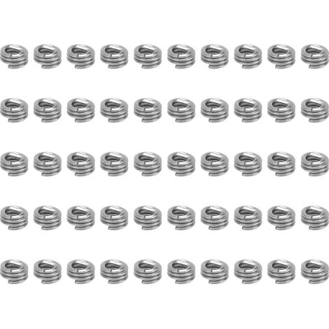 50 pièces Insert fileté pour filetage, douille de renfort, outil de réparation et d'ajustement des trous de vis, unité US 6‑32 (1/5)