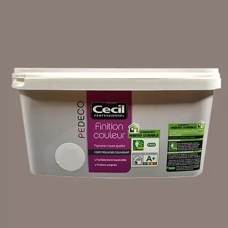 CECIL PE DECO Finition Couleur Taupe Mat 2,5 L (1/2)