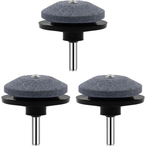 Ensemble de 3 meules robustes et faciles à utiliser pour l'affûtage des tondeuses à gazon - AquaForge (1/5)