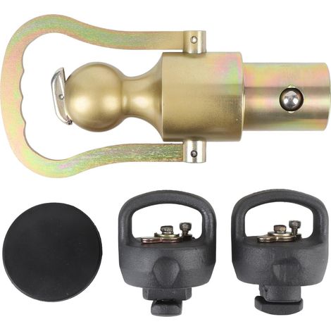 Kit boule gooseneck et chaîne sécurité GNXA2061 – Inox 2-5/16 pouces attelage remplacement 30000 Lbs camions, remorquage (1/5)
