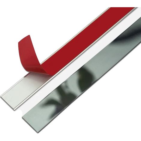 Tira metálica autoadhesiva, efecto espejo, negro brillante 3M-a, 3 cm (1/2)