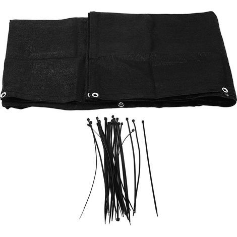 3x0.9m/9.84x2.95ft noir balcon intimité couverture d'écran jardin pare-brise maille ombre clture filet pour patio arrière-cour porche (1/5)