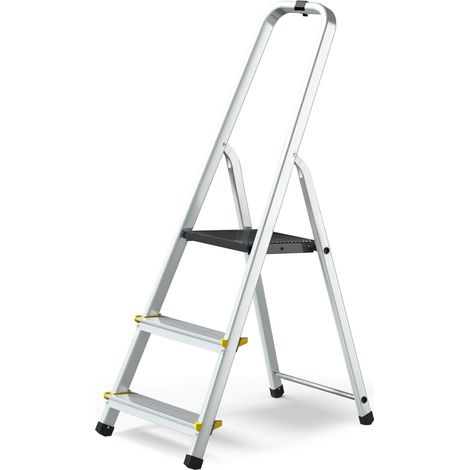MOWA Escabeau professionnel en aluminium 3 marches (1/4)
