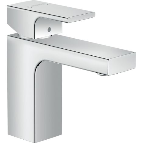 Vernis Shape Mitigeur de lavabo 100 sans tirette ni vidage, chromé, 71569000 (1/5)