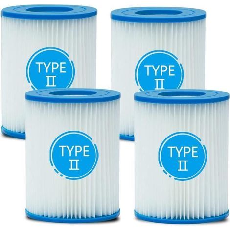 Bestway 58094 Type 2 Filter Cartridges - 4-Pack for Bestway II Pool & Spa Filters
