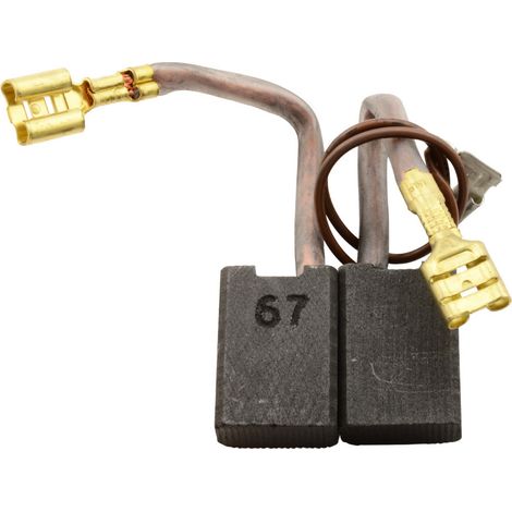 Balais de Charbon pour AEG Marteau PN11E - 8x14x19,5mm - Remplace 4.931.375.556 (1/2)
