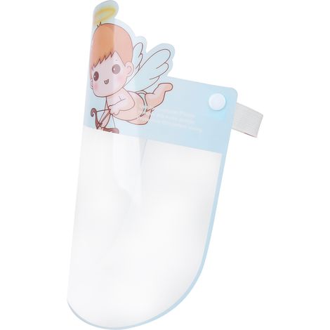 10 Stück niedliche, speichelabweisende Gesichtsmasken mit Cartoon-Motiven für Kinder, transparent, ideal für Outdoor-Reiten und Babys (1/5)