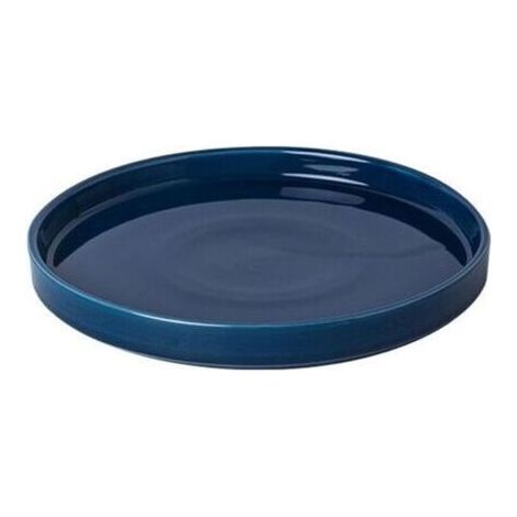 Plateau de pot de fleurs en céramique bleu de diamètre extérieur 13,8 cm adapté au bac de drainage des fleurs d'intérieur et d'extérieur 1