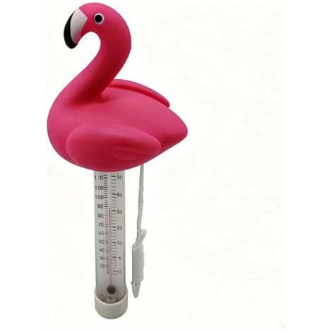 Thermomètre de piscine flottant, thermomètre flamant rose, thermomètre à eau, thermomètre de piscine durable, moniteur de températur (1/5)