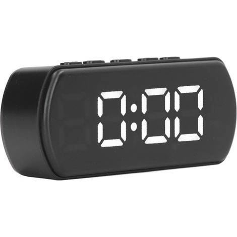 Digitaler Wecker mit Schlummerfunktion und Temperaturanzeige, 12- oder 24-Stunden-Format, kleiner elektronischer Tischwecker