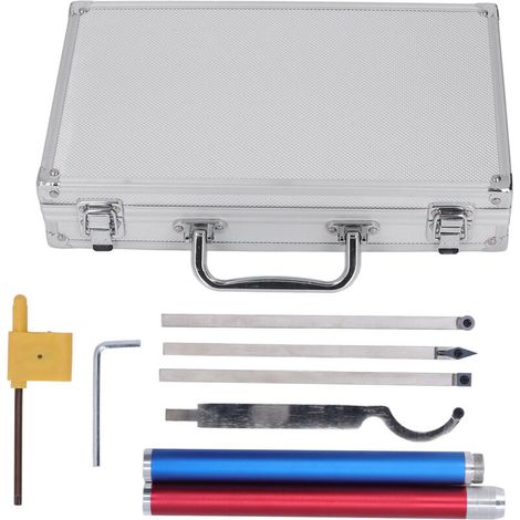 8pcs outils de tournage en bois avec des poignées d'alliage en aluminium barres d'outils clés clés en carbure (1/5)