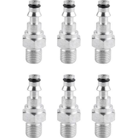 Compatible avec 6 adaptateurs de tuyau à connexion rapide pour nettoyeurs/pistolets à pulvérisation haute pression tels que Lavor Vax, connecteurs rapides encastrés M14. (1/4)