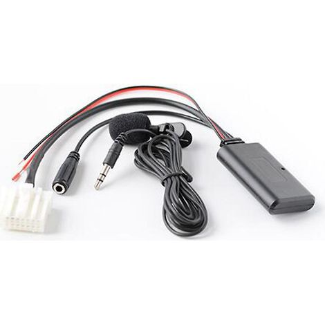 Biurlink 150cm Autoradio Bluetooth sans fil avec câble d'entrée auxiliaire, microphone et adaptateur mains libres pour Mazda 2, 3, 5 et 6 (1/4)