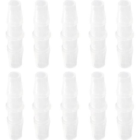 Lot de 10 raccords de tuyau PP, connecteur droit égal diamètre 4,8‑4,8 mm, kit de jonction pour tube (1/5)