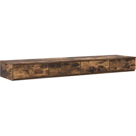 Maison Exclusive - Cajones de cama con cajón Roble ahumado 150 x