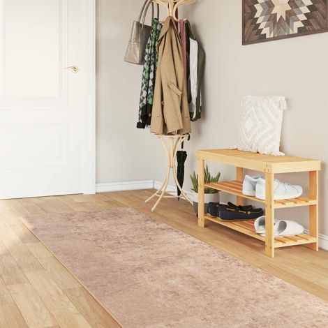 vidaXL Runner Tappeto MARSA Sabbia 100 x 400 cm Poliestere e PVC