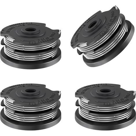 4-teilige Spule mit Trimmerfaden, passend für Bosch F016800351, Ersatz-Trimmerfaden für Bosch Art 30-36 L1, AdvancedGrassCut36, Art 24/27/30/24+/27+/30+, Ø 1,65 mm, 6,1 m Länge (4 Spulen)