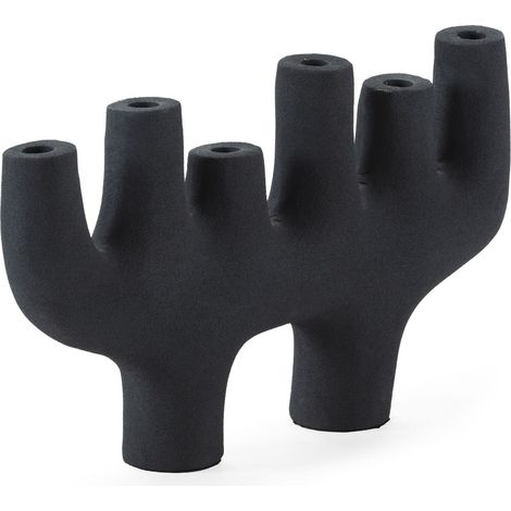 Candelabr 47x8x26 Accessoires und Geschenke in dunkelblauem Metall / Accessoires und Geschenke für alle Stile, um dem Haus eine Note zu verleihen (1/2)