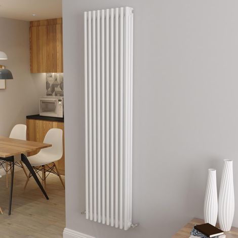 AICA Traditional Radiator Central Heating Cast Iron Style 3 Column Vertical 1800x470mm White