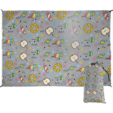 Couverture de pique-nique imperméable et légère, tapis de pique-nique portable idéal pour les voyages, le camping et la randonnée - Style 3 (1/5)