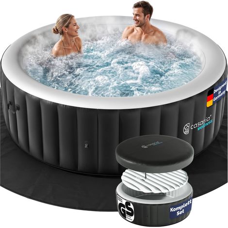 CASARIA Piscina Idromassaggio Gonfiabile Vasca SPA Rotonda Quadrata 4-6 Persone Rund L (de)