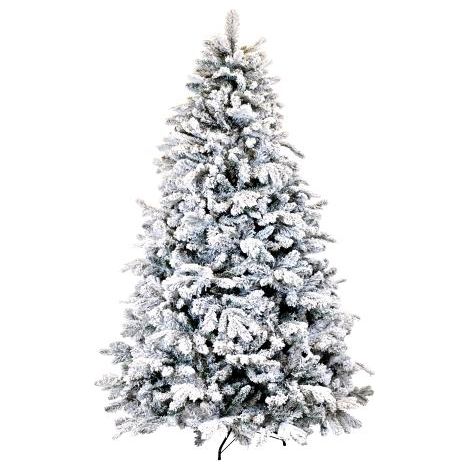 Albero di Natale Kensington Floccato Innevato PE+PVC 180 cm Superfolto 818 Rami F4819