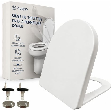 Abattant WC Clipsable Lunette Toilettes WC - Charnières Réglables (1/5)