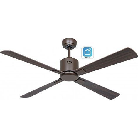Ventilateur de plafond 132cm avec WiFi CasaFan ECO NEO III 949212W Bronze/ Cherry & Walnut Motor (1/5)