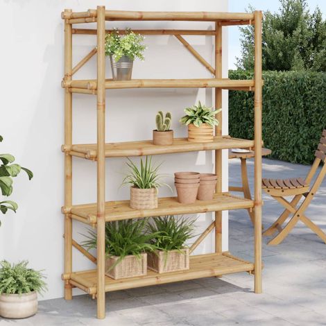 Etagère de rangement - Meuble de rangement - Etagère à 5 niveaux 100x40x150 cm bambou CON345414 DESIGN IN (1/5)