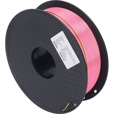 Filament PLA pour imprimante 3D, consommable, 1,75 mm, or, vert, magenta, enroulé proprement (1/5)