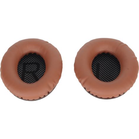 Coussinets d'oreille de rechange en cuir protéiné souple et mousse à mémoire de forme pour casques audio QC35, 35ii, QC25, QC15, QC2, AE2i et AE2W (couleur café). (1/5)