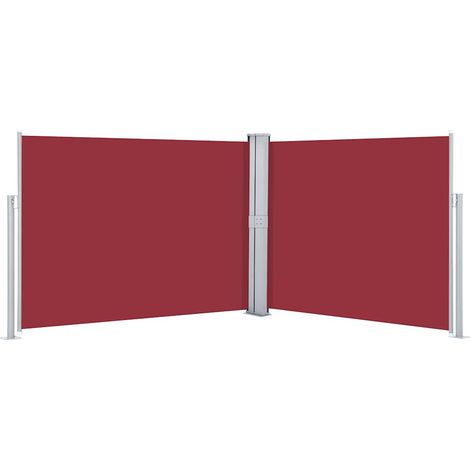 Tenda da Sole Tenda Laterale Retrattile Rossa 140x1000 cm (1/5)