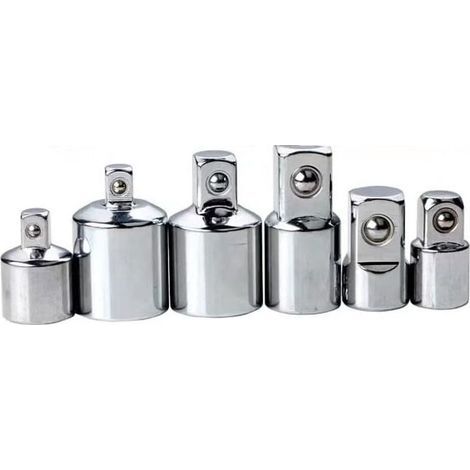 Jeu de clés à douilles 6 pces - Adaptateur Set 1/4 3/8 1/2 à 3/4 pouces - Outils L&H (1/5)