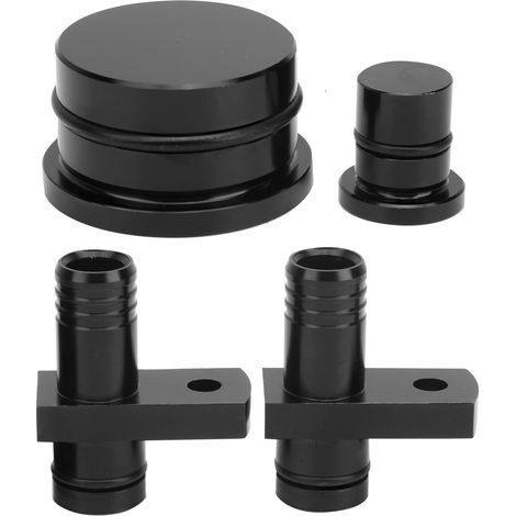 PCV rerouting fitting with rerouting port and resonator jack for GM Duramax 6.6L 2004.5-2010 Black (1/5)