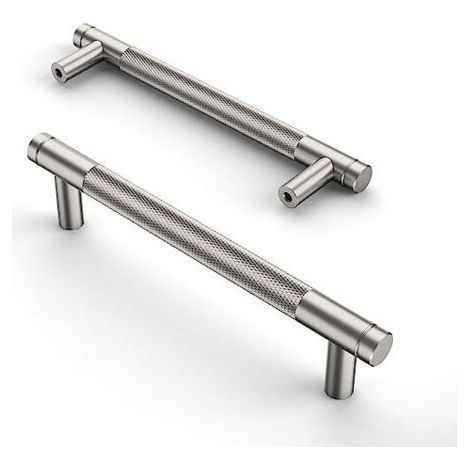 FENOPLASTICA10 Pièces Poignee de Meuble Cuisine Argenté 128mm Poignées Meubles avec Vis, pour Bureaux, Tiroirs, Armoires, Placard (1/5)