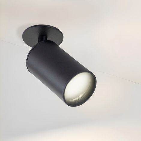 Einbaustrahler GU10 Schwarz (ohne Leuchtmittel) [LUM-RGU10-B]