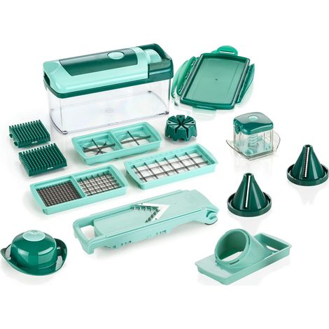 Genius Nicer Dicer Fusion Julietti, Set affettatutto, 16 Pezzi -