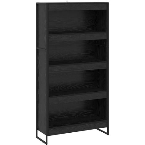 Maison Exclusive - Bücherregal 2 pcs Schwarz Eichen-Optik 80 x 30