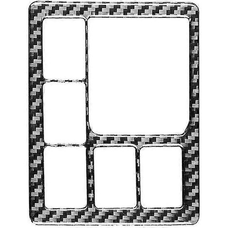 Auto-Scheinwerfer-Lampenschalter-Knopf-Zierrahmen, dekorativer Abdeckungsaufkleber für Land Cruiser Prado 2010–20 (1/5)