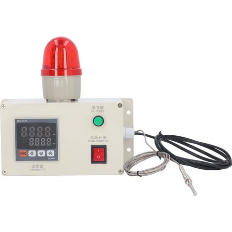 Belme a autorisé l'utilisation d'alarmes de température sonores et visuelles (0400℃, 2m AC220V) BEM-2071J-7A-S-CT. (1/5)