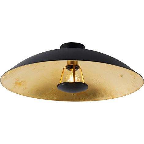 Vintage Ceiling Light Black with Gold 60 cm - Emilienne