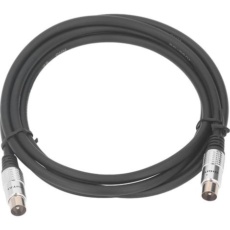 Câble TV Coaxial 9,5mm Mâle-Mâle pour Modem Câble, Décodeur TV, Antenne Satellite, 2 mètres (1/5)
