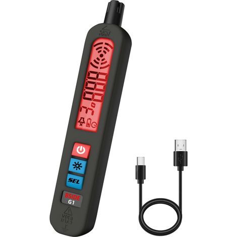 G1 Détecteur Multigaz Détecteur de Fuite de Gaz Naturel Rechargeable avec Alarme Sonore/Visuelle/Vibration Stylo Détecteur de Gaz Portable avec Housse pour LPG Butane Propane Camping Car Maison (1/5)