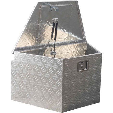Mw Tools – Coffre de chantier en aluminium 165 L – Dimensions 885 x 505 x 480 mm – Résistant aux intempéries – MWA190R