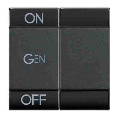 BTIL4911M2AFN Copritasto LivingLight 2 funzioni con serigrafia ON OFF GEN