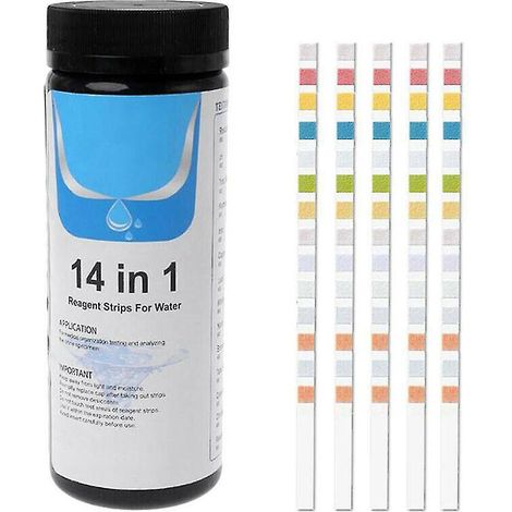 14-in-1 Trinkwasser-Testset für Brunnenwasser und Leitungswasser (50/100 Stück - 100 Stück) (1/5)
