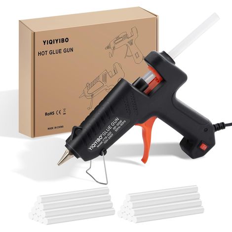 Pistolet à Colle Chaude, 150W Pistolet à Colle avec 20 Bâtons de Colle de 11 200mm pour Travaux Manuels, Bricolage, Artisanat, Scellement, Réparations, Cartes et Verre, Préchauffage Rapide (1/5)
