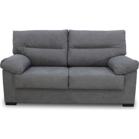 Sofá tres plazas modelo Tiffany tapizado gris, 180cm(Ancho) 87cm(Fondo) 100cm(Alto) (1/3)