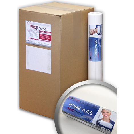 Non woven wall liner 120 g Profhome HomeVlies 399-120 non woven lining paper for painting 12 rolls 688 sq ft (64 sqm)