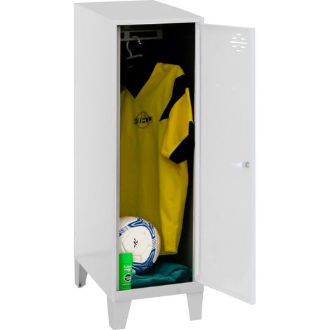 Simonrack Mini Metallschrank grau und weiß (1/2)